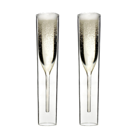 Inside Out Champagne Glasses (set of 2)